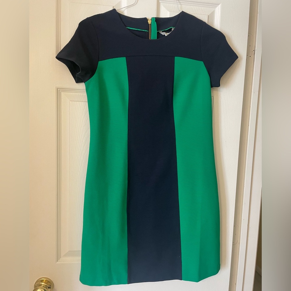 Boden Green and Black Mini Dress